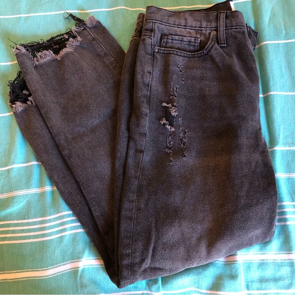 Simple Society Denim - Simple Society Distressed Black Women's Jeans size 9/29